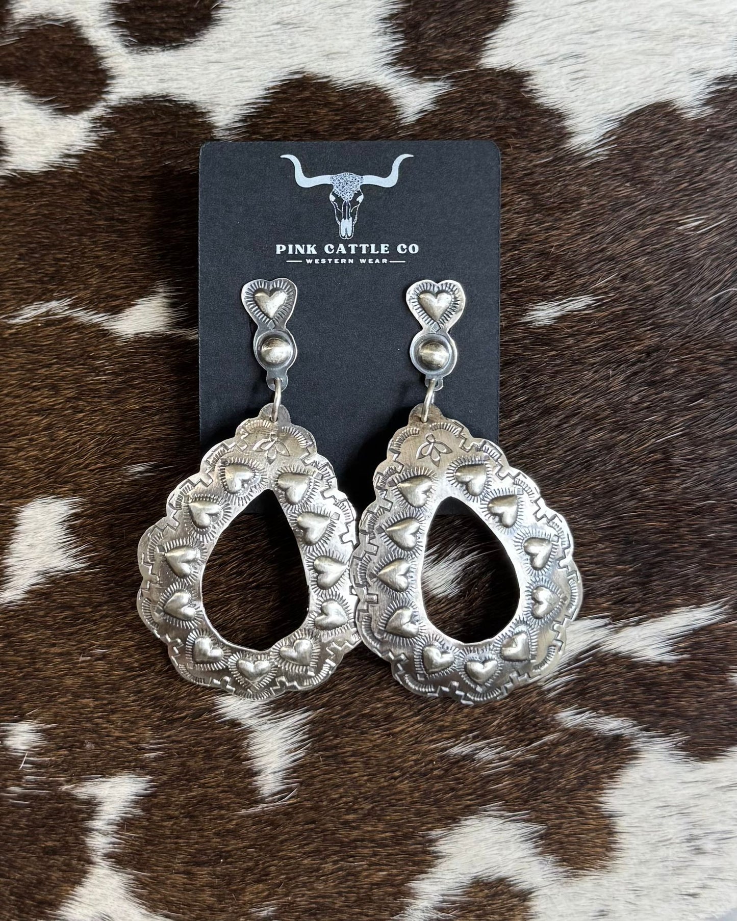 Heart Teardrop Dangle Earrings *Native