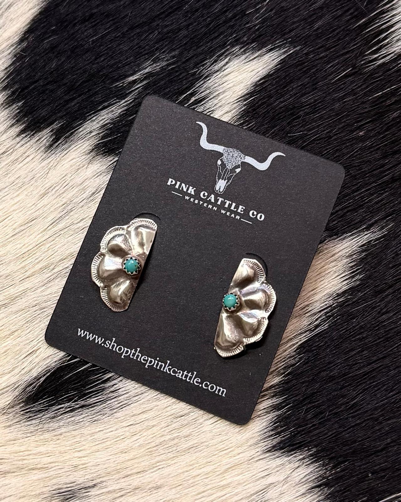 Sterling Half Concho Stud *Native