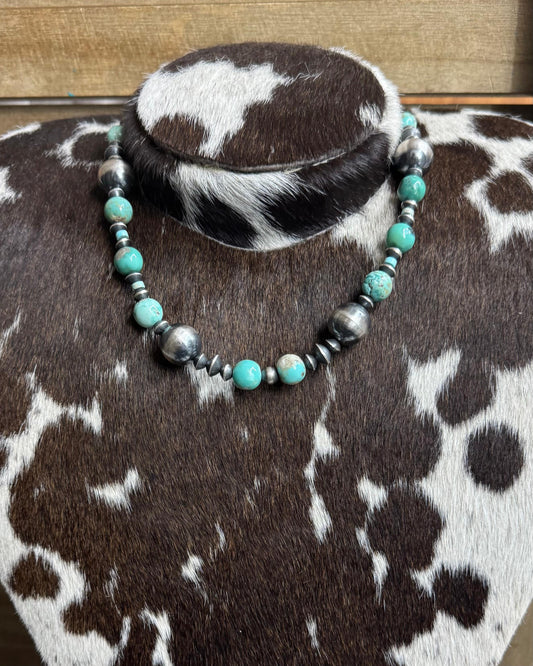 Chimney Butte Kingman Navajo Pearl Necklace