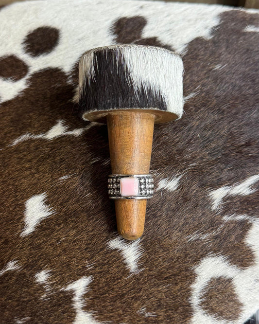 Sz 7 Pink Conch Studded Everyday Ring *NonNative