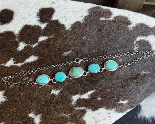 5 Stone Simple Choker *Native