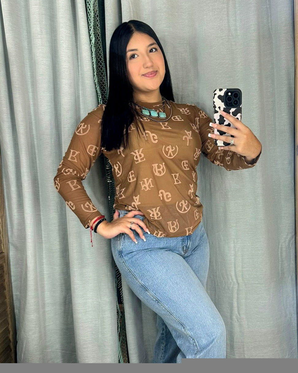 Saddle up Mesh Top