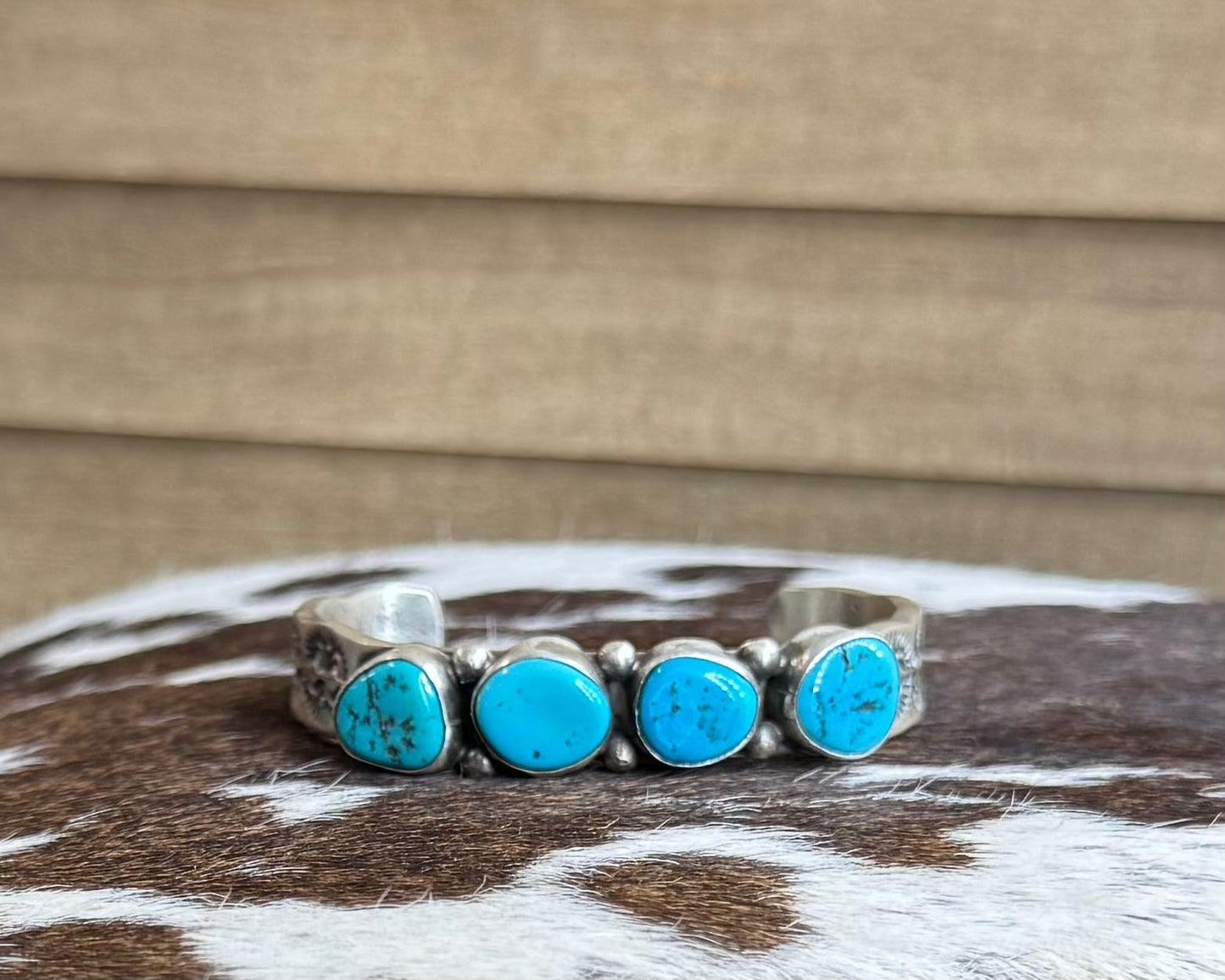 4 Stone Sleeping Beauty Cuff *Native