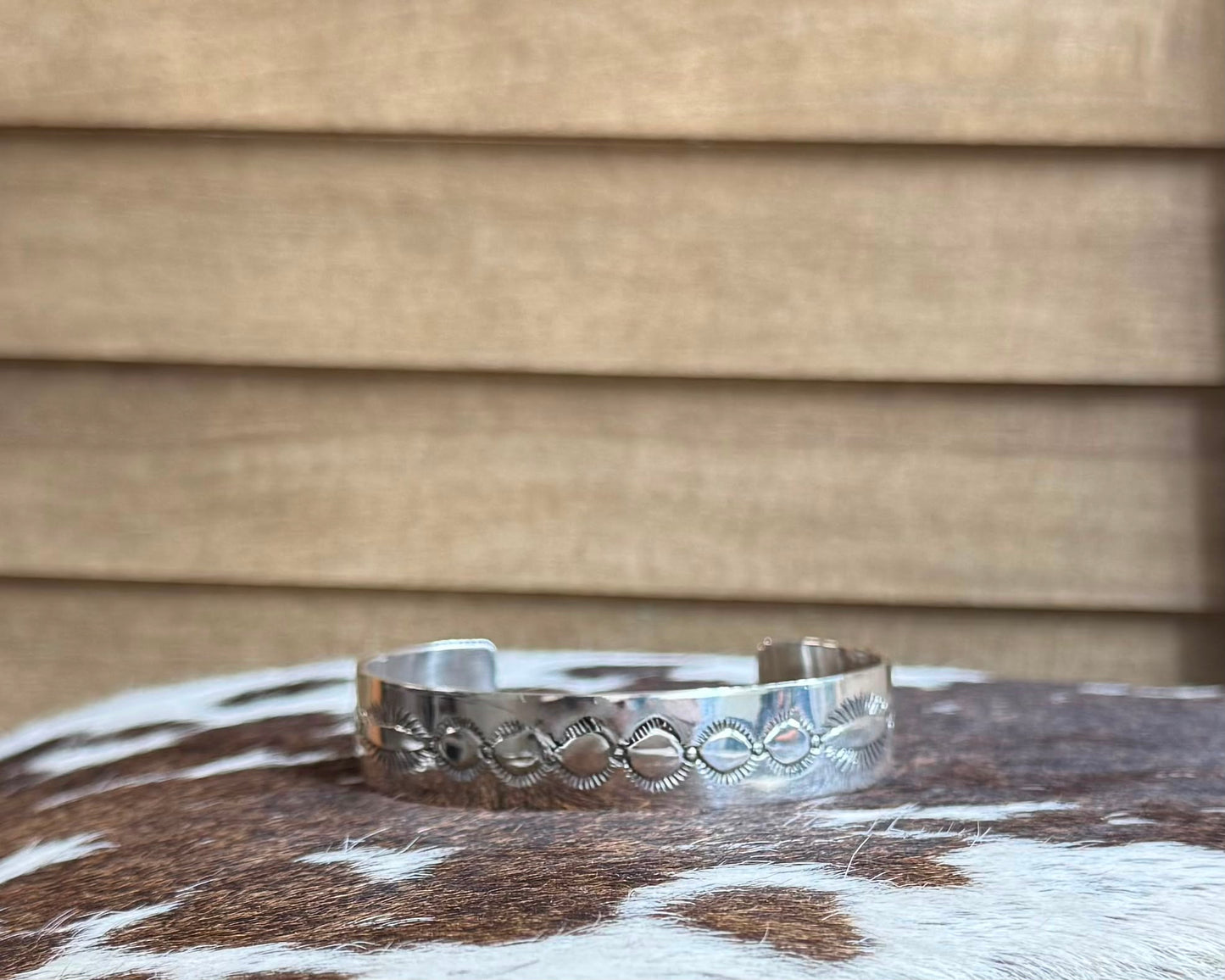 Silver Stamped Cuff *Native
