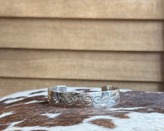 Silver Stamped Cuff *Native
