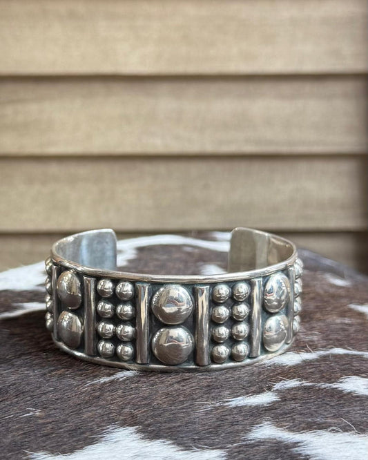 Studded Silver Cuff