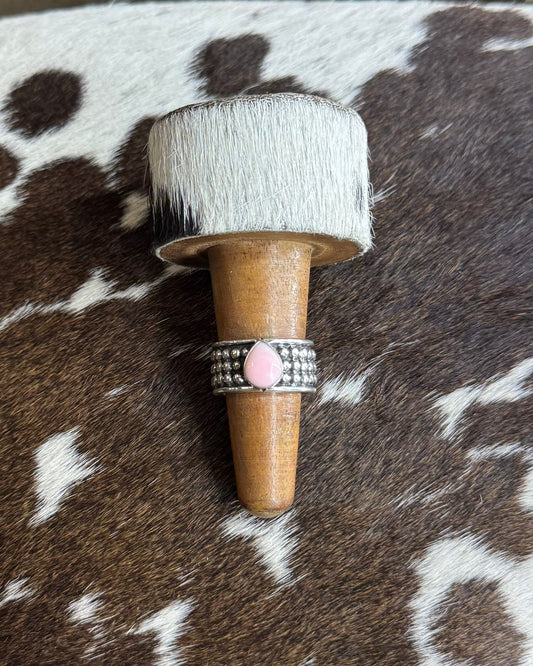 Sz 8 Pink Conch Studded Everyday Ring *NonNative