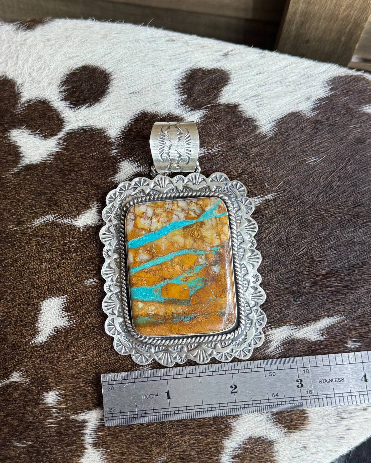 Royston Ribbon Square Pendant *Native