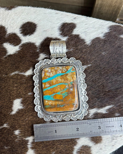 Royston Ribbon Square Pendant *Native