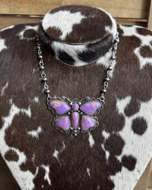 Phosphosaradite Butterfly Necklace *Native