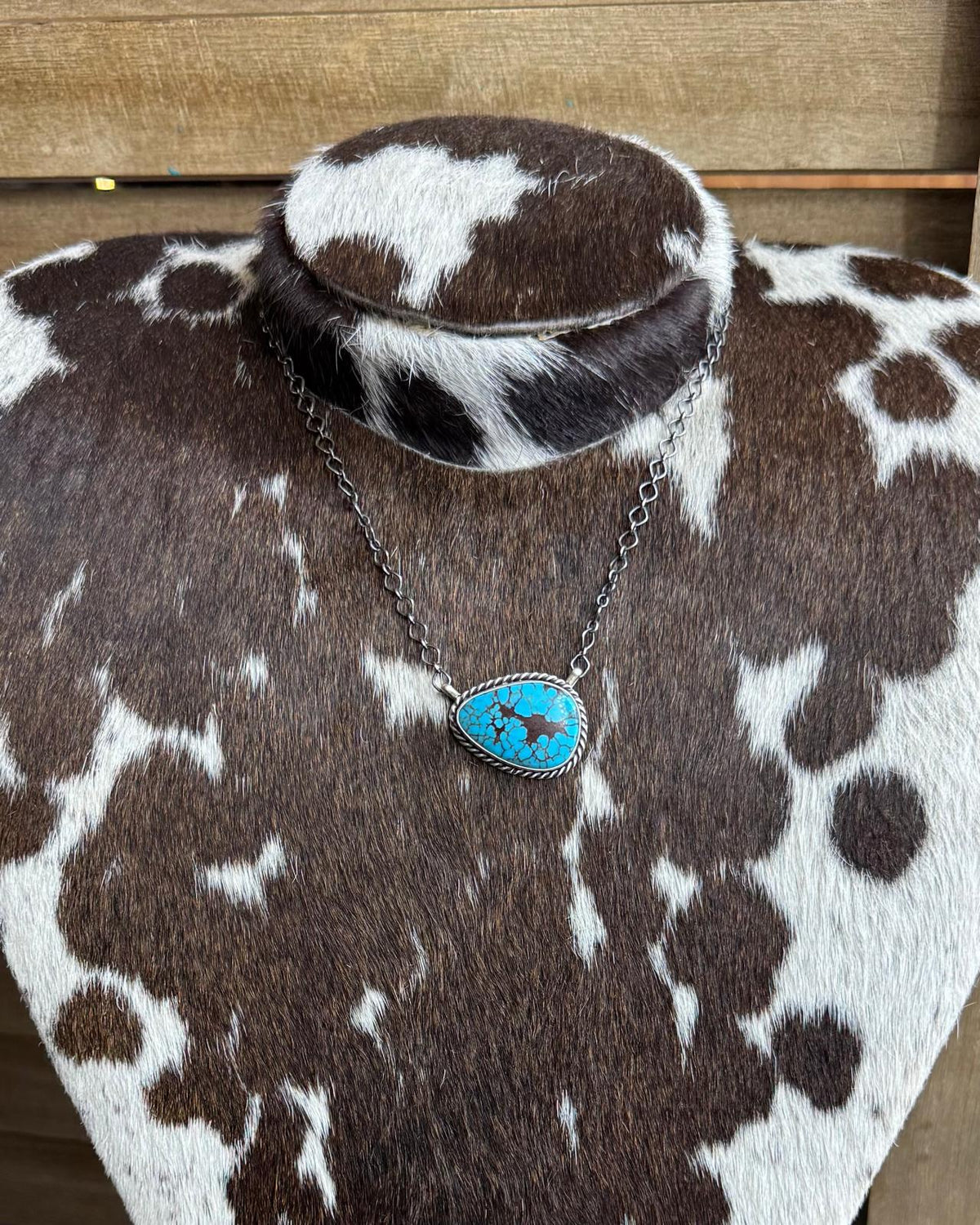 Egyptian Turquoise Teardrop Necklace *Native