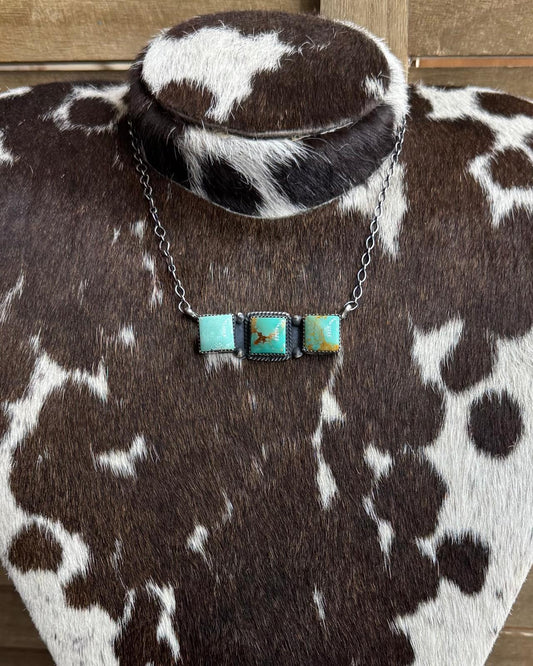 3 Square Kingman Necklace *Native