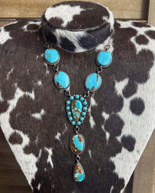 Kingman Cluster Lariat Necklace *Native