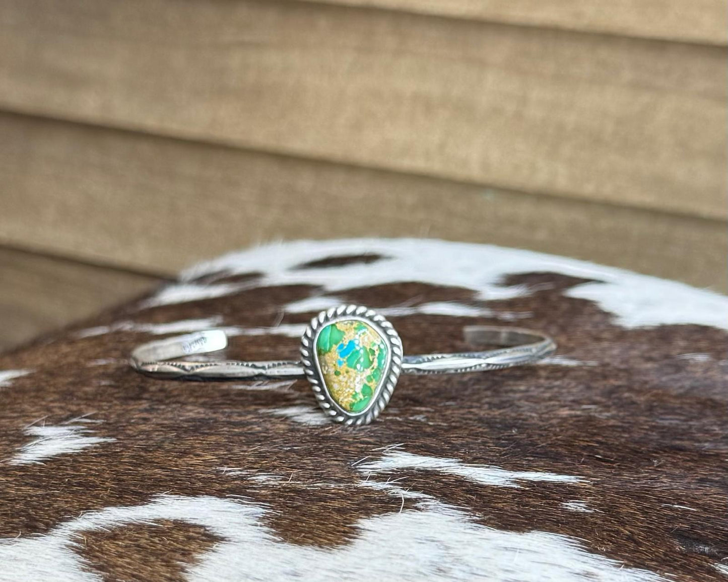 Sonoran Single Stone Thin Cuff *Native