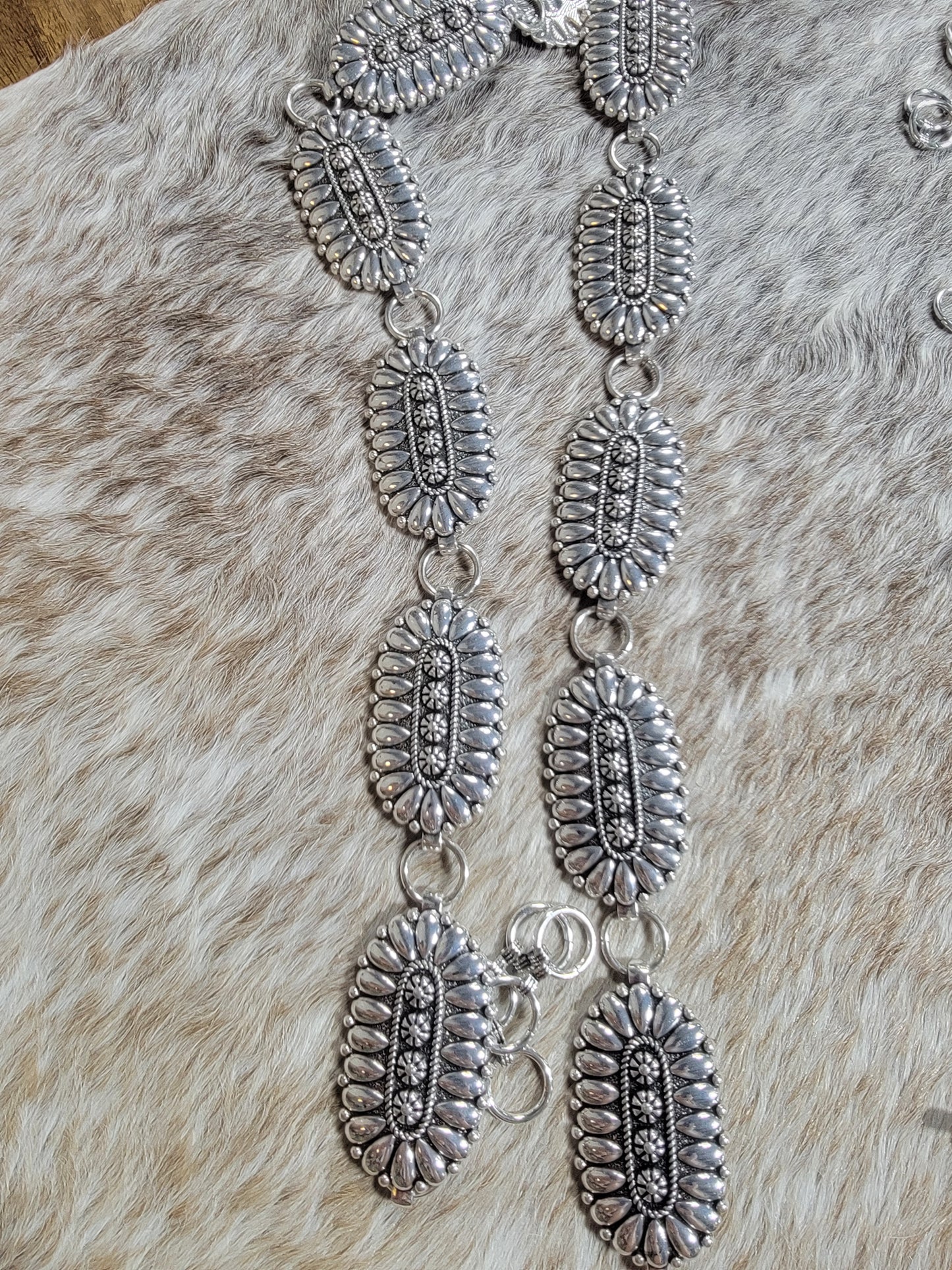 Silver Oval Belt