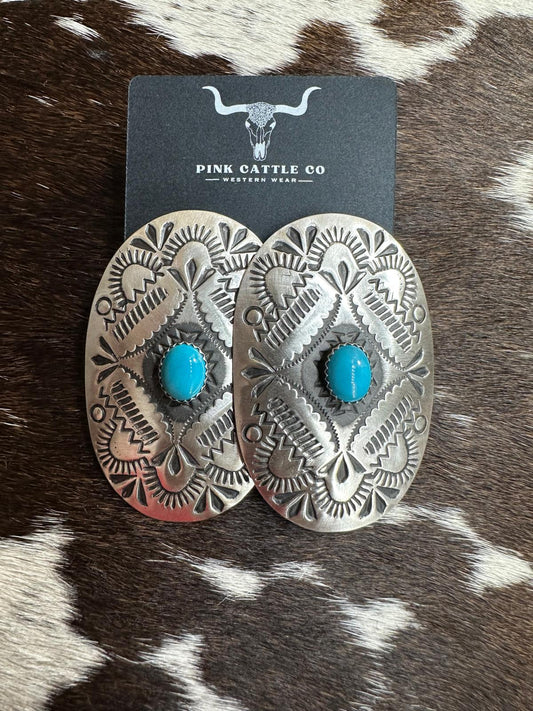 Concho Pattern Earrings *Native