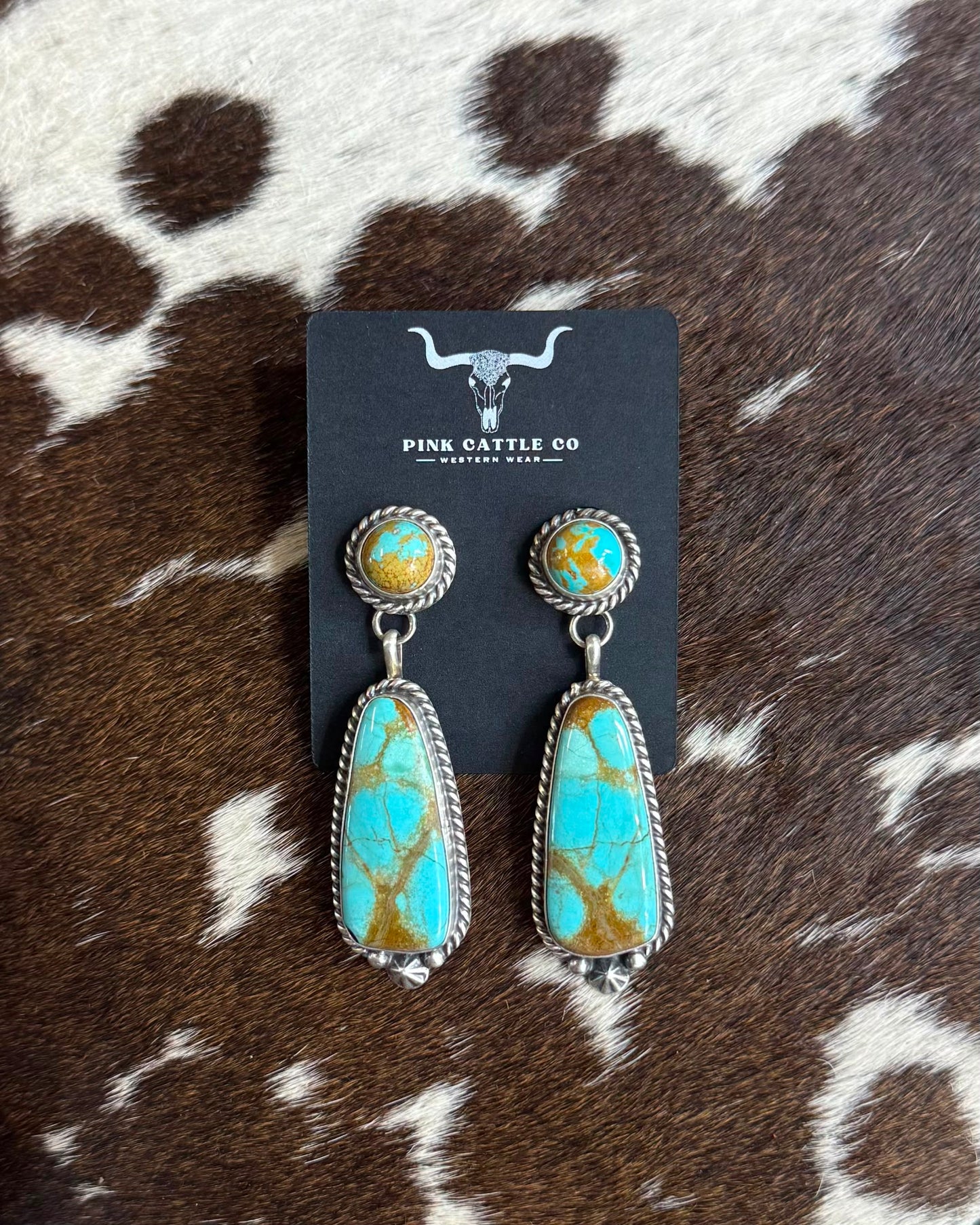 Double Stone Dangle Earrings *Native