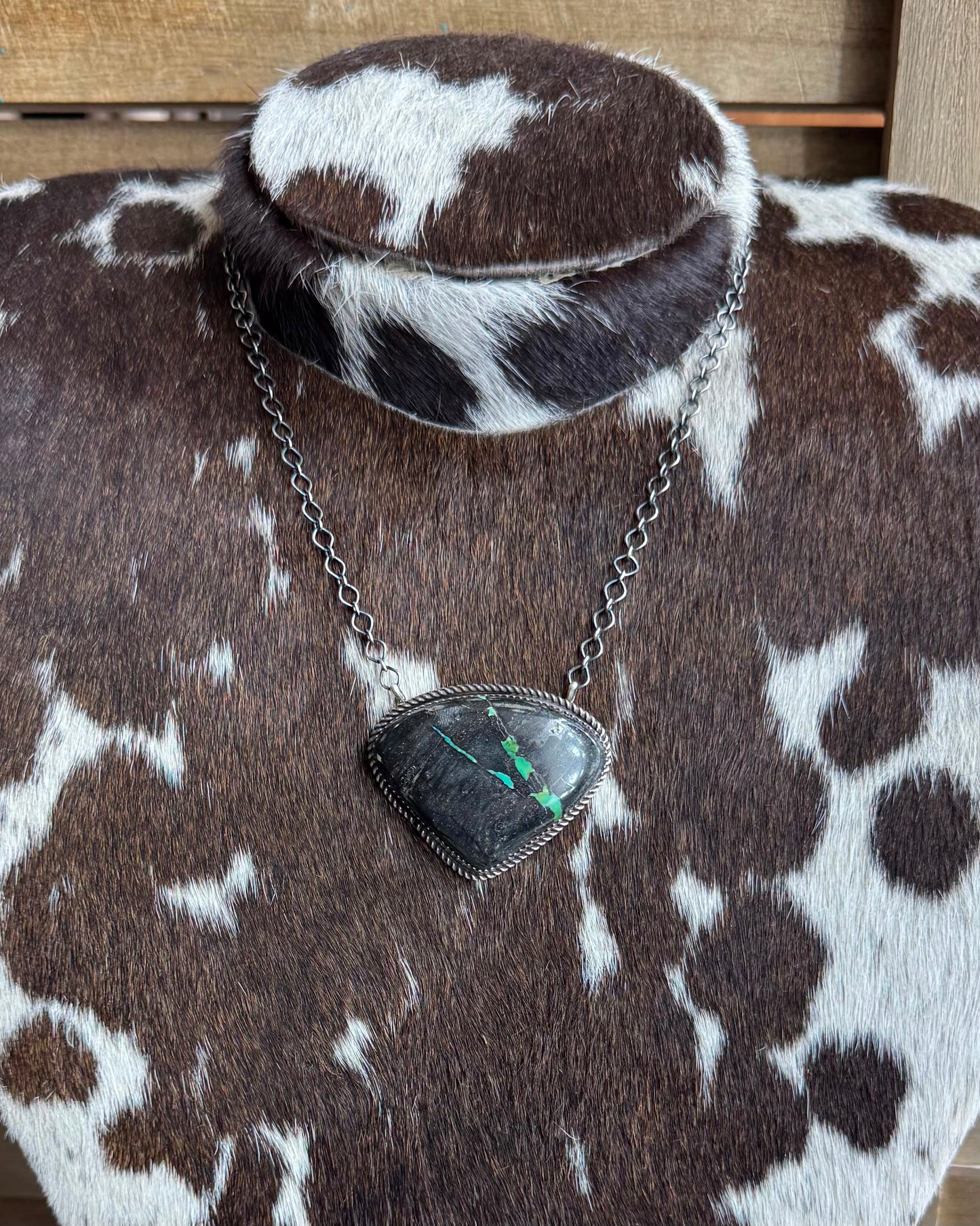 Black Jack Single Stone Necklace *Native