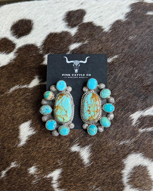 Kingman Half Cluster Earrings *Native