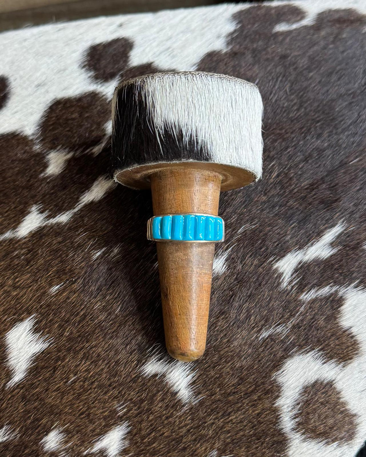 Sz 10.5 Kingman Turquoise Ring *Native