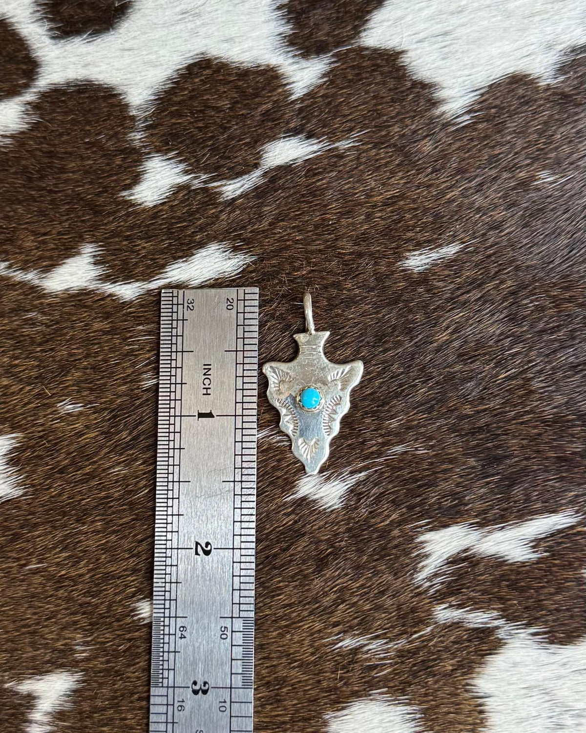 Turquoise Arrowhead Pendant *Native