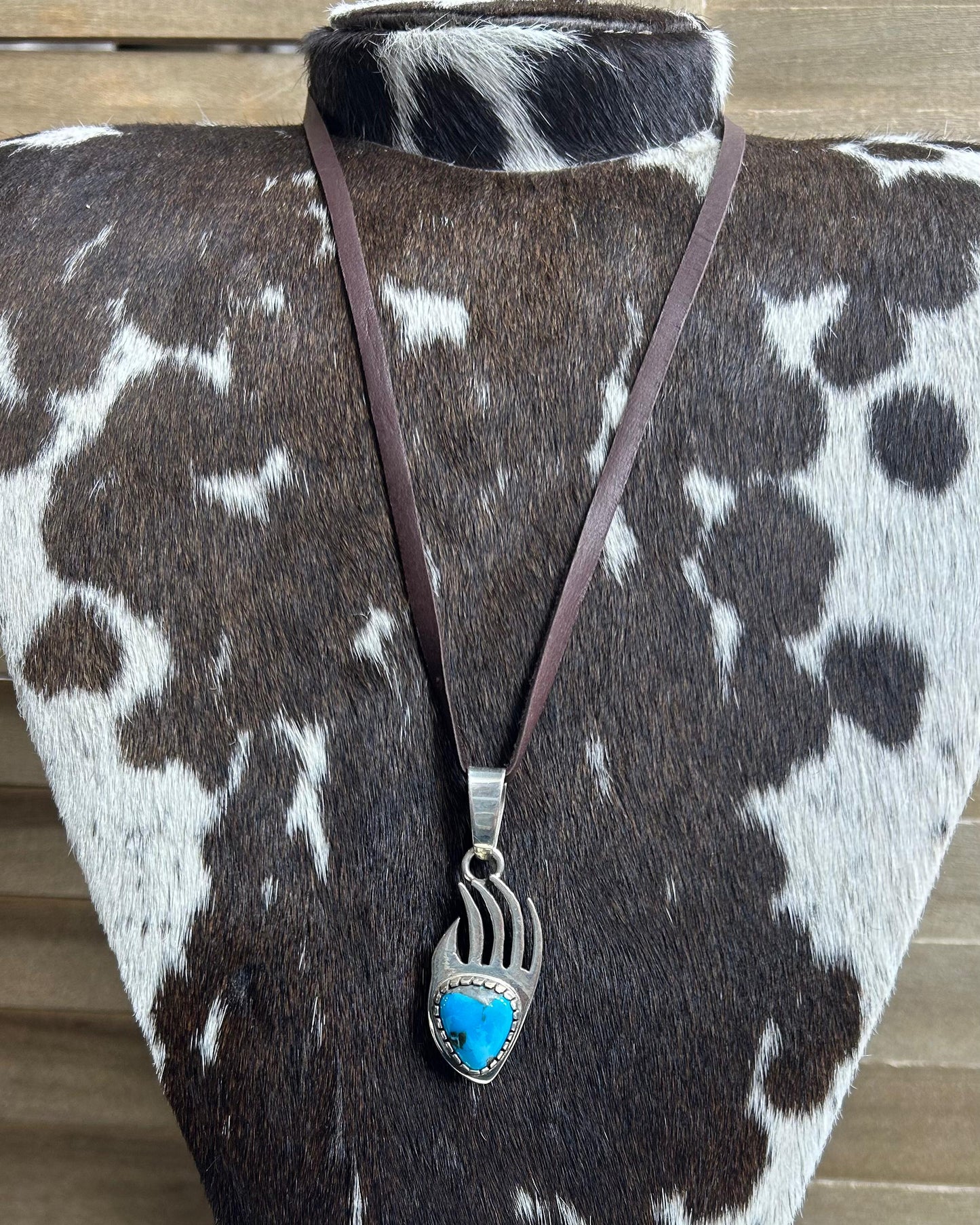 Bear Paw Leather Necklace *Native