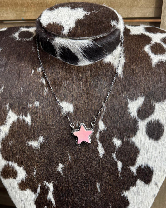 Pink Conch Star Necklace *Native