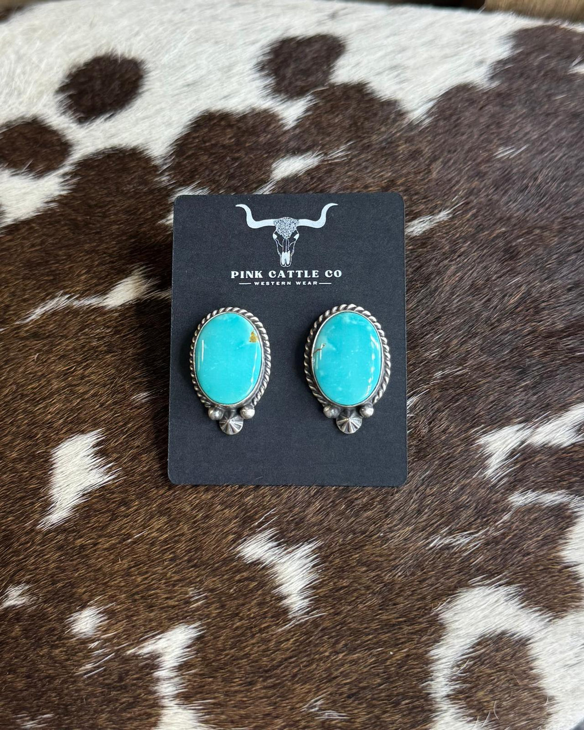 Starburst Round Turquoise Stud *Native