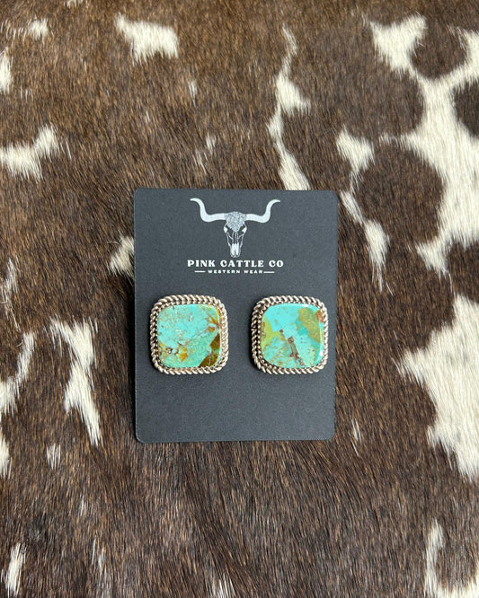 Square Kingman Studs *Native