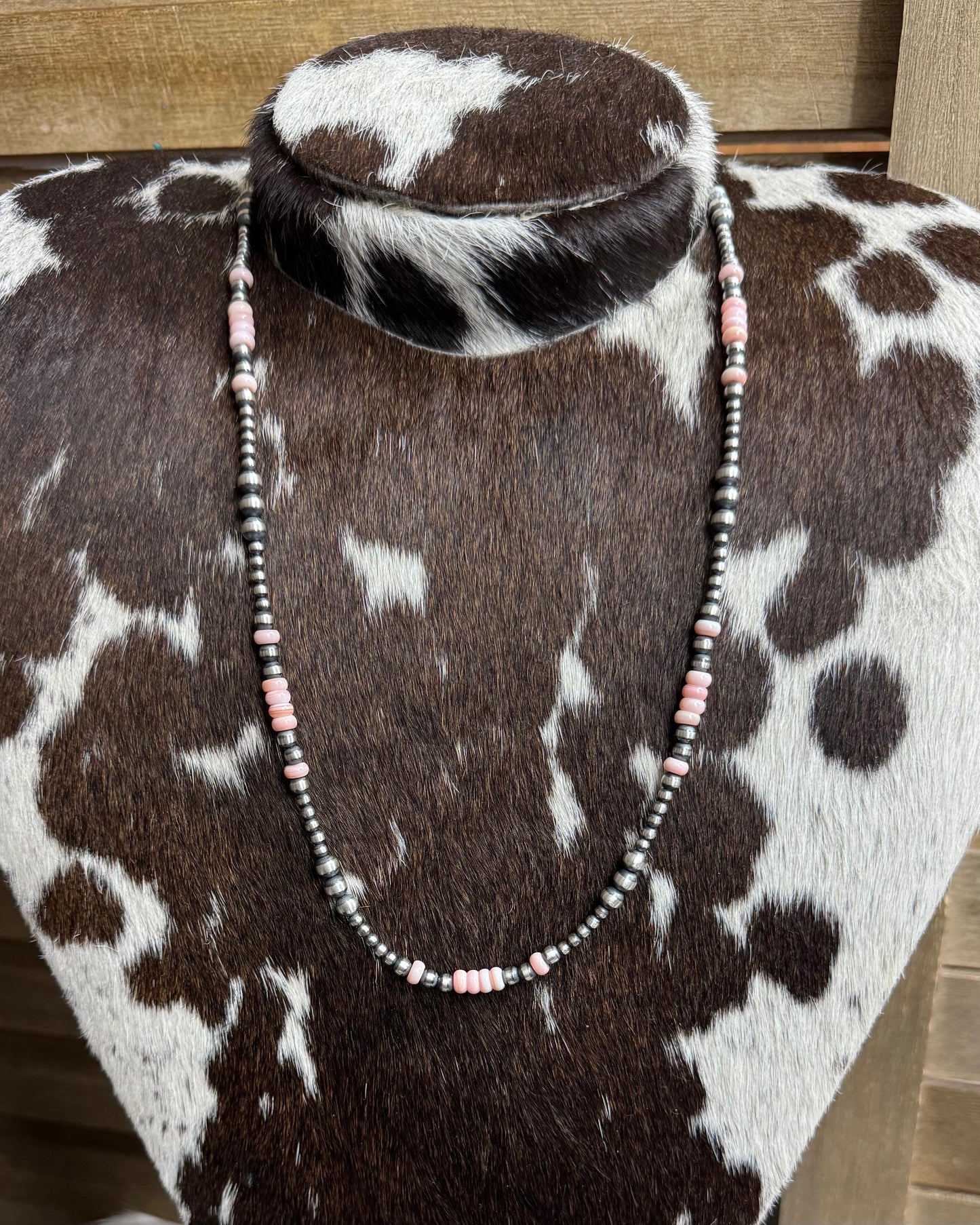 25" Pink Conch Pearl Necklace