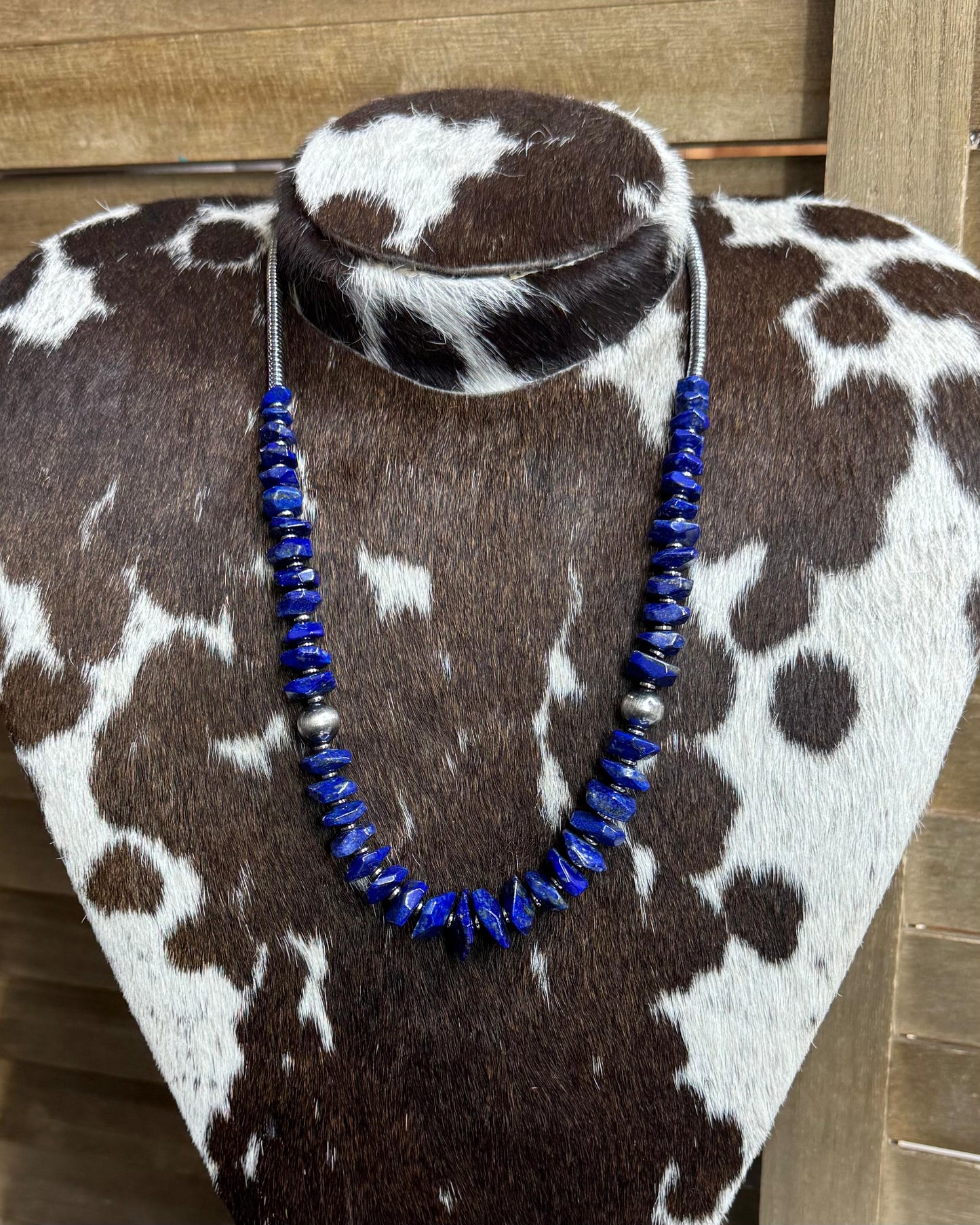 Lapis Pearl Chip Necklace *NonNative