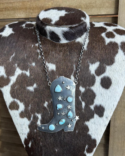 Golden Hills Star Boot Necklace *Native