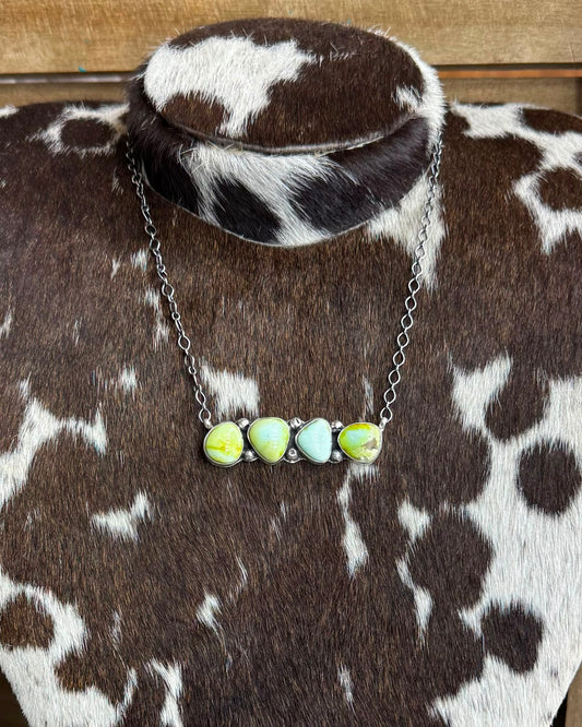 Palomino 4 Stone Bar Necklace *Native