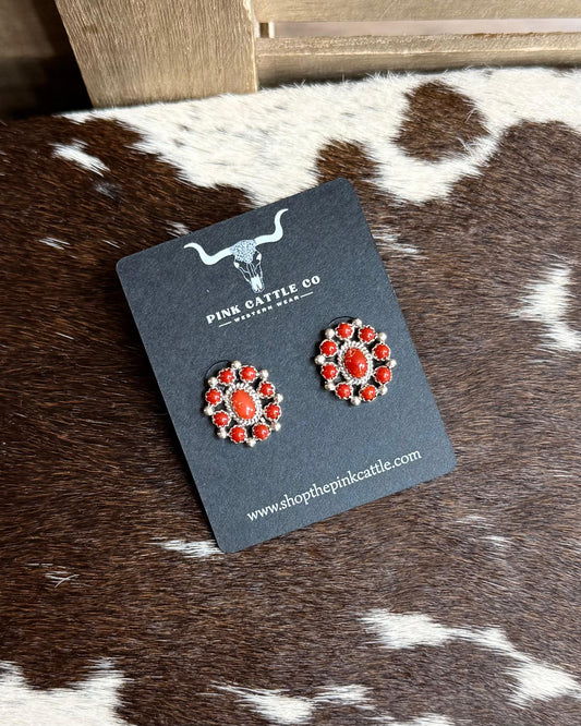 Coral Cluster Studs *Native