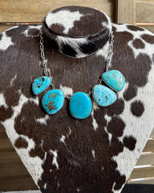 20" Big Stone Drop Necklace