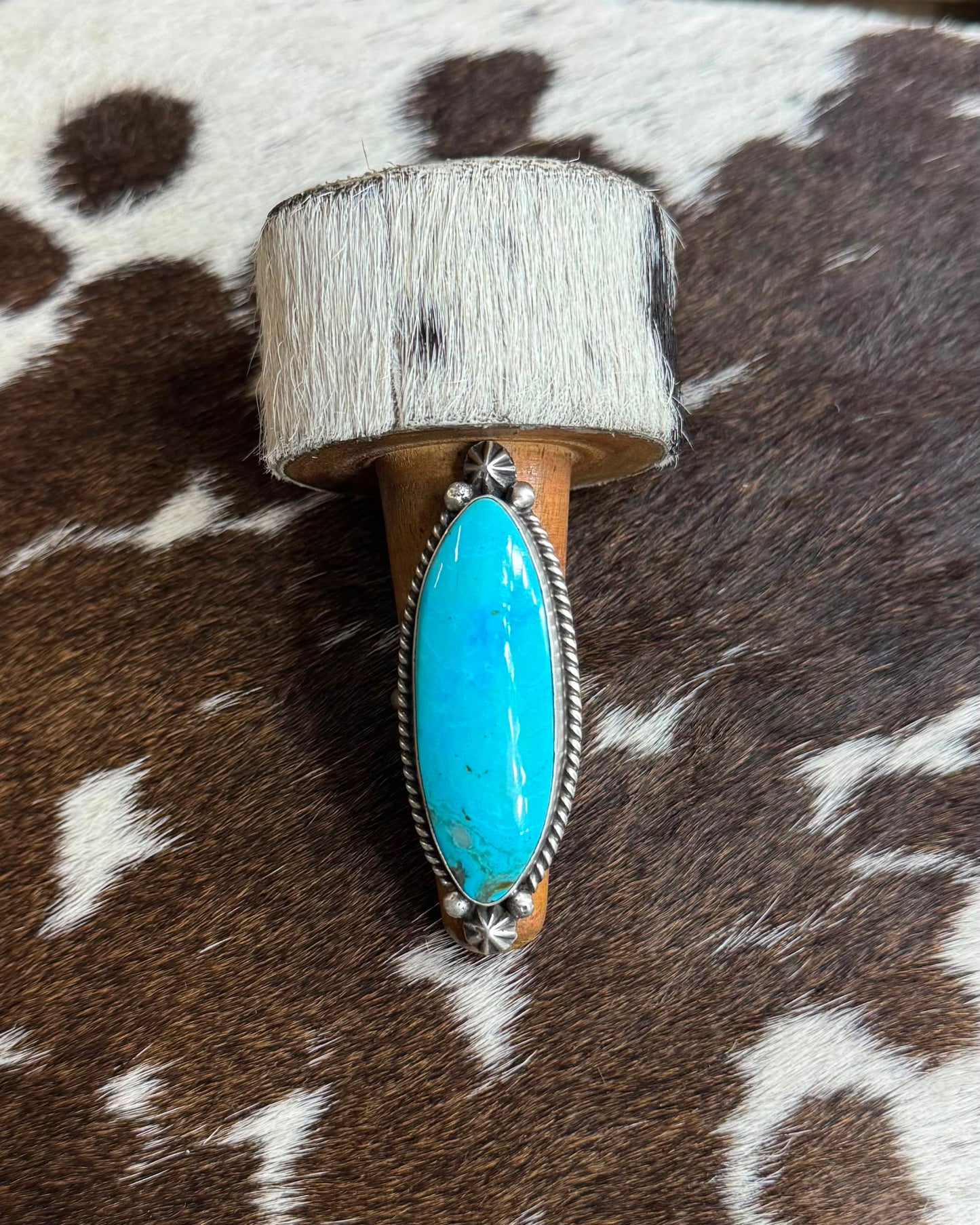 Elongated Turquoise Ring *Native