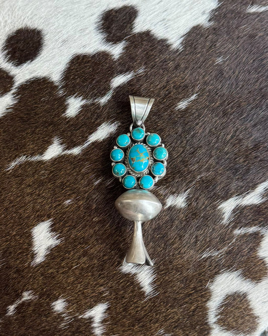 Flower Blossom Kingman Cluster Pendant *Native