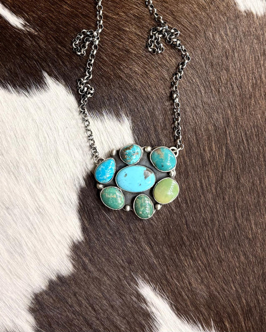 Full Cluster Multi Stone Necklace *Native