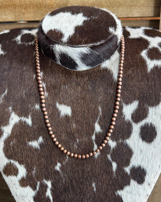 5mm Copper Pearl Necklace *NonNative