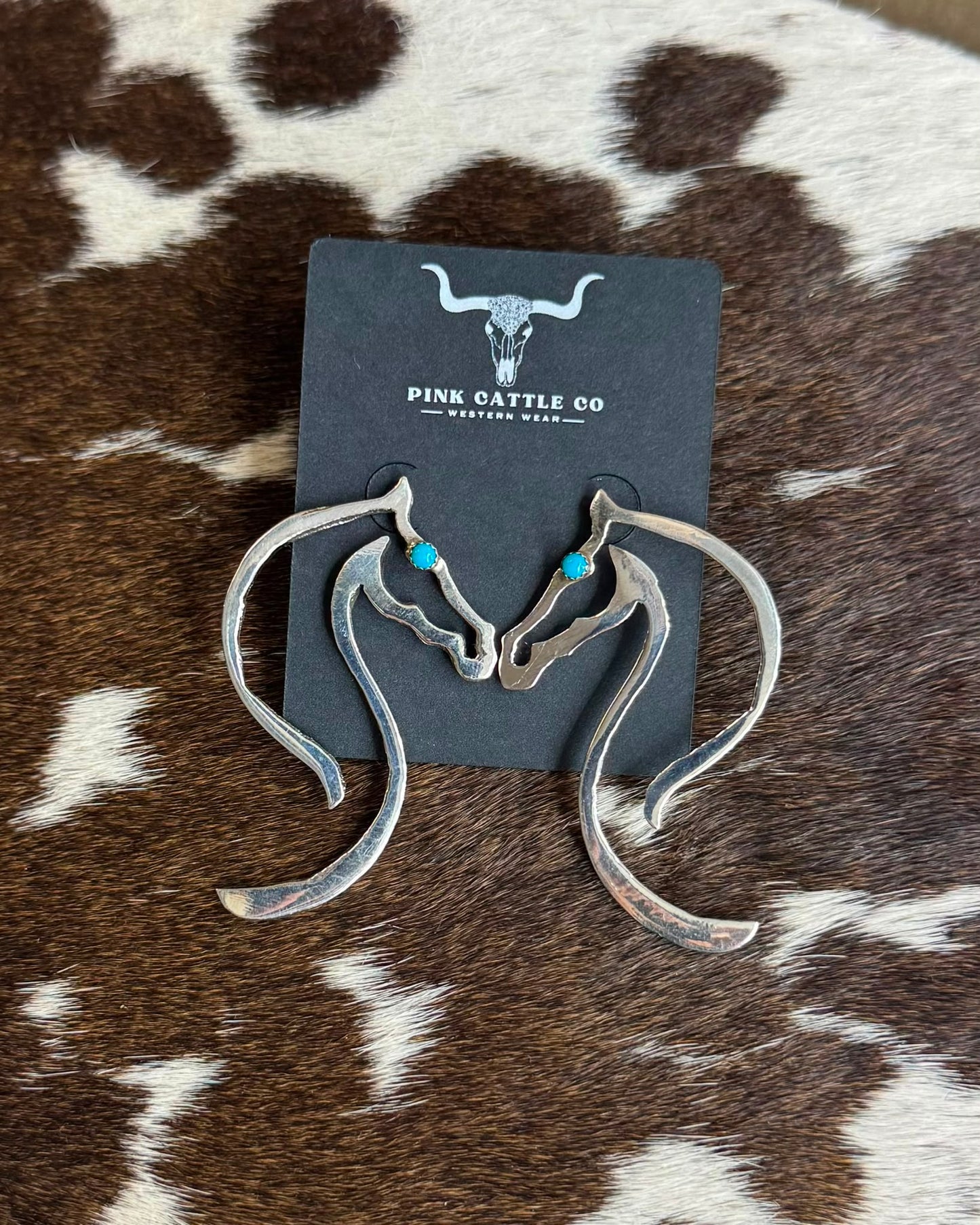 Sterling Horse Earrings