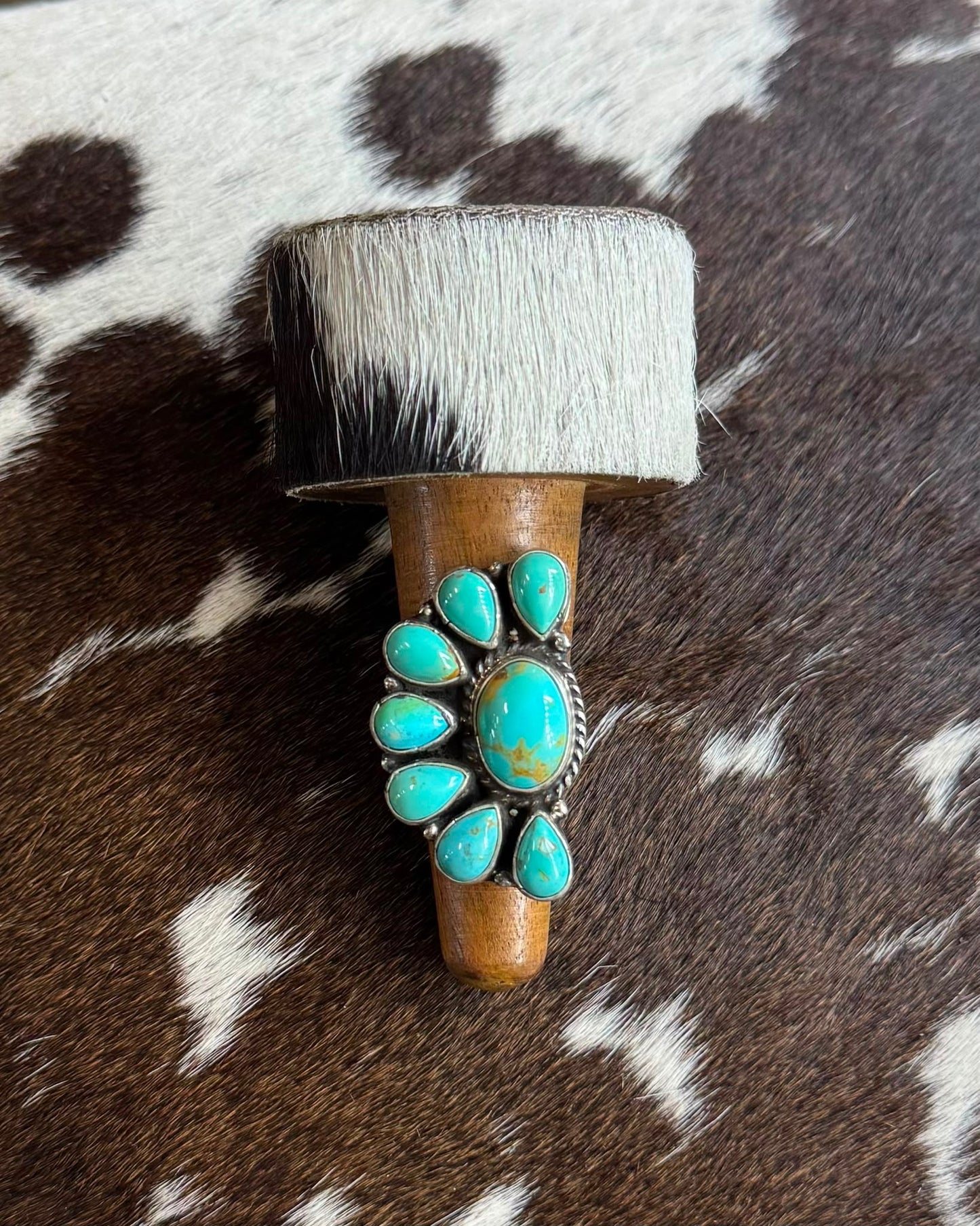 Turquoise Half Cluster Ring *Native