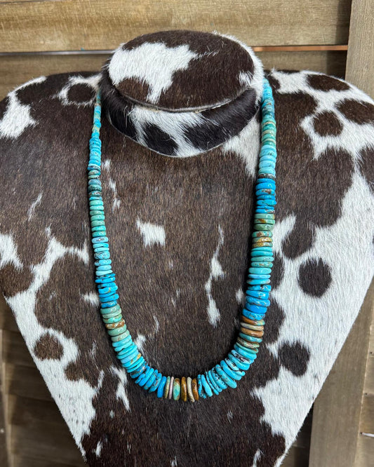 Chunky All Turquoise Necklace  *NonNative