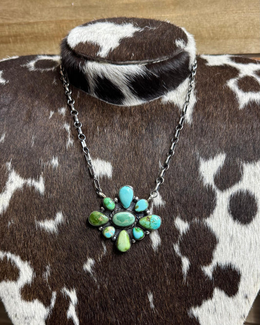 17.5" Sonoran Full Cluster Necklace*Native