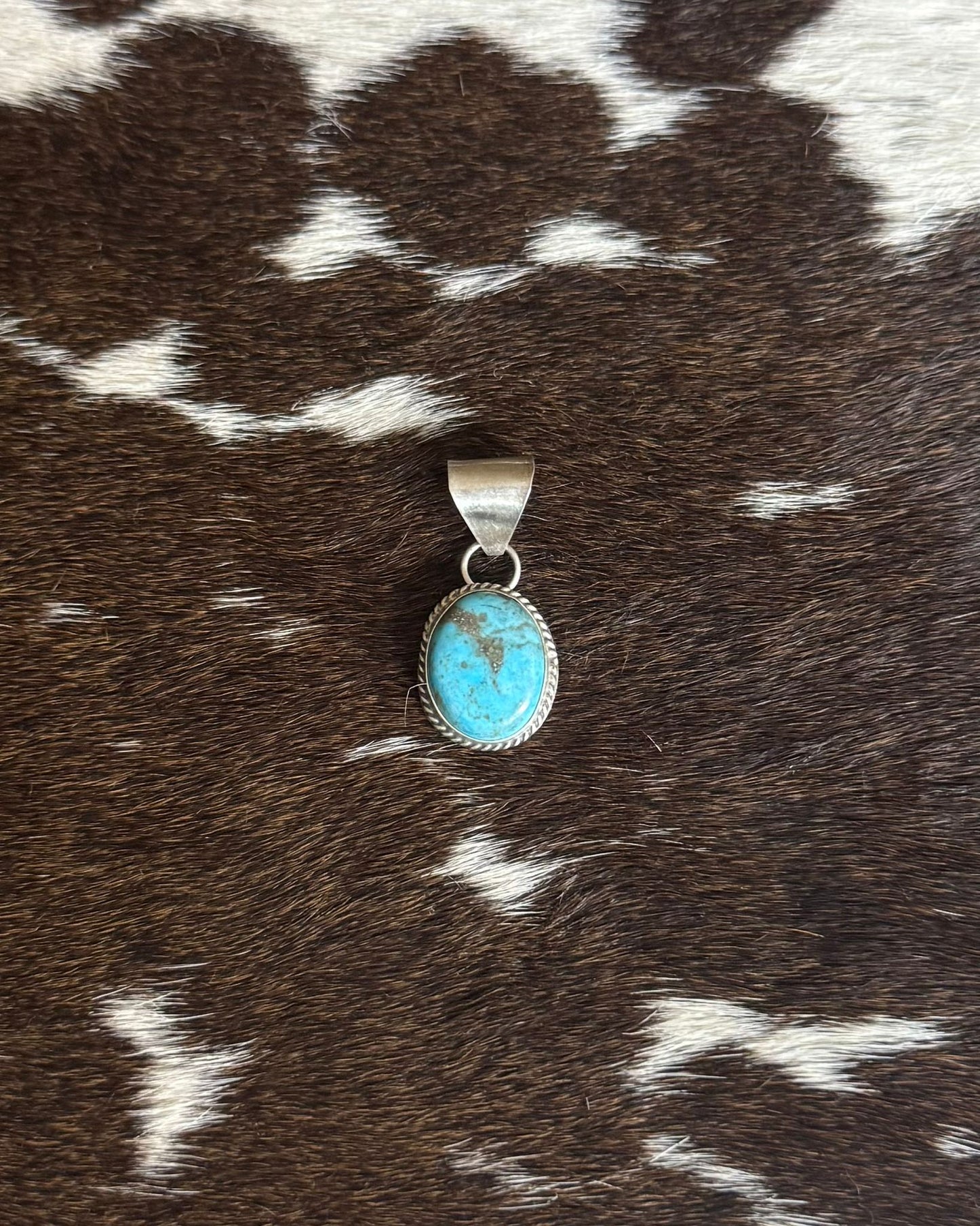 Simple Dainty Turquoise Pendant *Native