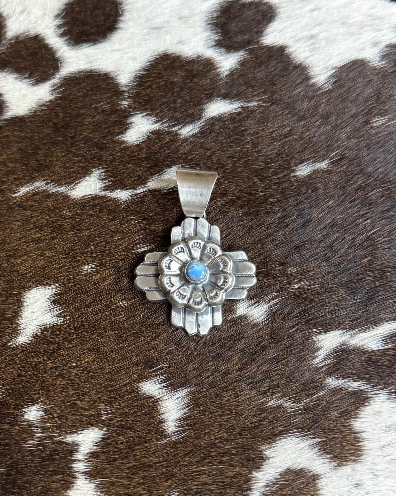 Chimney Butte Golden Hills Cross Flower Pendant *Native