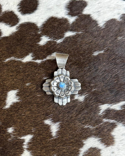 Chimney Butte Golden Hills Cross Flower Pendant *Native