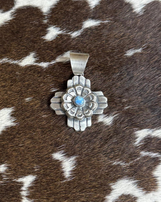 Chimney Butte Golden Hills Cross Flower Pendant *Native