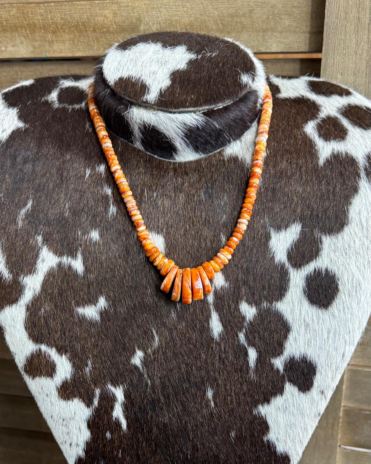Heishi Orange Spiny Necklace *NonNative