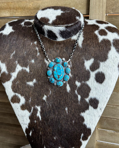 Egyptian Turquoise Cluster Necklace *Native