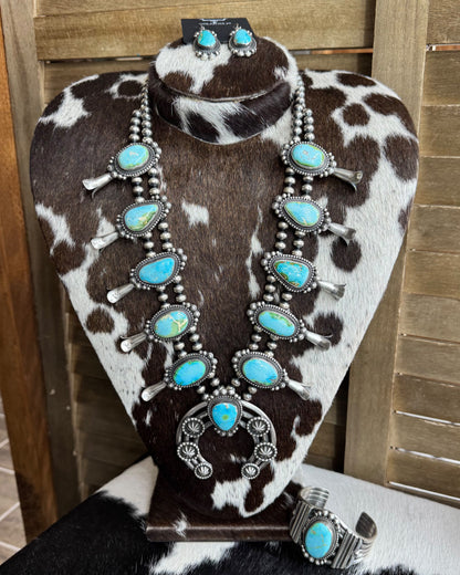 Sonoran Squash Blossom Statement Set *Native